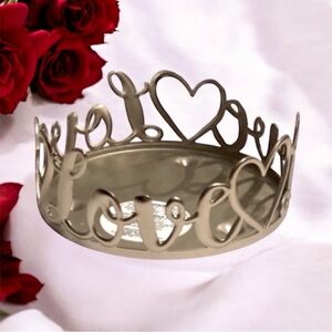 Love and Hearts Candle Holder